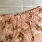 NWOT Womens Large L Pink Sleep Shorts Butterfly Floral Rainbow Comfy Pajamas Photo 1