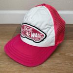 Vans Off the Wall Women's Pink White Snapback Hat Photo 2