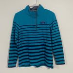 L.L.Bean  Blue Rugby Striped Pullover Photo 0