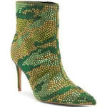 Kurt Geiger London Belgravia Women's Bootie Green Crystal Heel $265 36.5 Photo 0