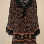 Free People  Floral Festival Nomad Mini Dress with Lace Bell Sleeves Size XS Photo 2