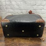 Samantha Brown Bag Women's Brown Black Faux Croc Weekender Overnight Tote Photo 4