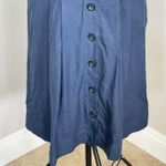 Loft Womens Dress Sz 12 Petite Blue Casual Preppy Minimalist Minimal Fall Autumn Photo 5