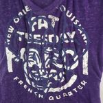 Fat Tuesday XL Mardi Gras Purple Thin Top Plus Size 18 Photo 2