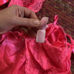 Victoria's Secret RETRO Y2K  HOT PINK SATIN LACE SEXY BABY DOLL TOP Photo 5