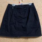 Honey Belle Black Denim Mini Skirt Photo 0