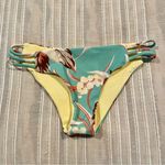 l*space Kennedy Bikini Bottom in Green Yellow Tropical Floral Small NWOT Photo 2