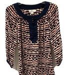 Vineyard Vines Top Women’s Size Small Silk Shirt Fish Print Blouse Photo 0