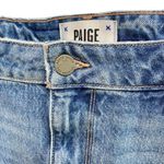 Paige Margot High Rise Distressed Raw Hem Denim Shorts In Kat Destructed NWT Photo 5