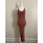 Pink Rose DRESS FORM Knit Midi Dress in Rose (SMALL) Photo 4