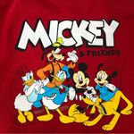 Disney  Mickey & friends red sweatshirt junior size L 11-13 Photo 7