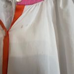 STAUD $345  Demi Dress Womens Large White Poplin Rainbow Tiered Maxi Lined Cotton Photo 7