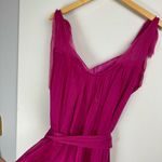 Philosophy di Alberta Ferretti Womens Dress Sz 6 Cotton Silk Tie Fuchsia Pink Photo 9