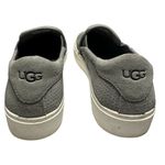 UGG  Gray Suede Perforated Leather Slip On Platform Sneakers Shoes‎ Size 8 Photo 1