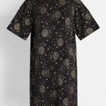 Modcloth Dangerfield A Metallic Mystic Message T-Shirt Dress in Black Photo 0