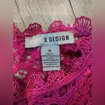 Love by Design  Fuchsia Lace Midi Dress Photo 8