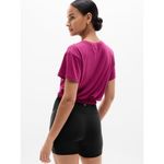 Athleta XS With Ease Bubble Hem Tee Wildberry X-Small Photo 2