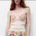 ZARA  Crochet‎ Crop Tank Top XS-S NWT Photo 1