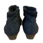 Casadei VINTAGE  BLACK AND WOVEN MESH & LEATHER BOOTIES (37) Photo 4