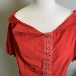 Pretty Little Thing Woman’scv Orange off Shoulder Bodysuit Size 1X Photo 2