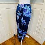 Vintage California Dynasty Satin Pajamas & Robe Floral Lingerie Set Medium Blue Photo 9