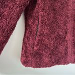 Pendleton Burgundy Full Zip High Neck Sherpa Jacket S Photo 3
