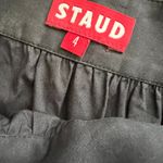 STAUD Sea Skirt Black Tiered Volume Midi Cotton Poplin High Waist 4 Lightweight Photo 6