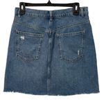 Free People We the Free Denim Mini Skirt Size 28 Hallie Distressed Photo 2