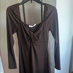 Lush Clothing Lush brown ribbed dress Photo 4