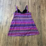 Catherines - Catherine’s One Piece Dress Swimsuit Skort Sz 18 W Chevron Print Padded $5 Photo 1