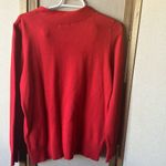 White Stag FINAL MARKDOWN  Red Knit Sweater Cotton Blend large Photo 5