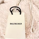Balenciaga Shoulder Bag Phone Holder 593826 Crossbody Calfskin White Runway Photo 0