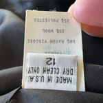 Gianni Vintage Wool Blend Made in the USA Heather Gray Button Down SZ 12 Photo 13