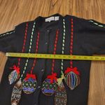 Westbound Vintage  hong kong Blinged out embroidered wool Christmas Sweater med Photo 10