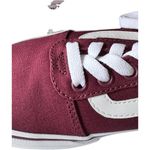 Vans   Canvas and Burgundy and White Lace Up Sneakers Sz 6.5 New With Tag Photo 1
