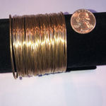 Elegant Gold Tone Chunky Boho Retro Cuff Bracelet Photo 1