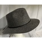 Brixton Unisex Welsey Fedora Hat Dark Gray Wool Size S Adjustable Band Photo 3