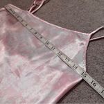 AVON Intimates Vintage Pink Satin Asymmetrical Slip Dress Photo 6