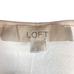 Loft Pale Pink and Gray Striped Tee - Size Small Photo 3