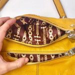 Tignanello Mustard Yellow Genuine Leather Crossbody Bag Adjustable Strap wallet Photo 1