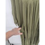 Lovestitch Sheer Midi Dress Women Medium Green Peasant Prairie Granolagirl Photo 4
