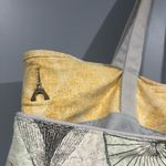 Floral Print Tote Bag with Yellow Accents Photo 4