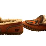 Sorel Tremblant Blanket Moccasins Womens 7 Brown Orange Slip-On Shoe Moc Slipper Photo 3