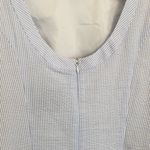 Lauren James Blue/white Seersucker Mini Dress L Photo 4