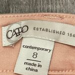 Cato Contemporary Stretchy Skinny Pants Leggings Peach Color Size 8 Photo 2