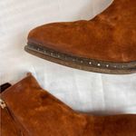 A.S.98 Brown Leather Metallic Boot Size 37 EU 7 US Moto Western Steampunk Photo 9