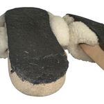 Tory Burch  Women’s Size 8 Ivory Cream Sheldon Shearling Two Band Slides Clogs Photo 7