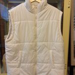 Amazon White Oversized Puffer Vest Photo 5