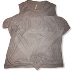 Mona B  cold shoulder ruffle top. Size Medium Photo 0