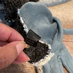 Metallic Tweed Gloves in Blue‎ OS Blue Photo 6